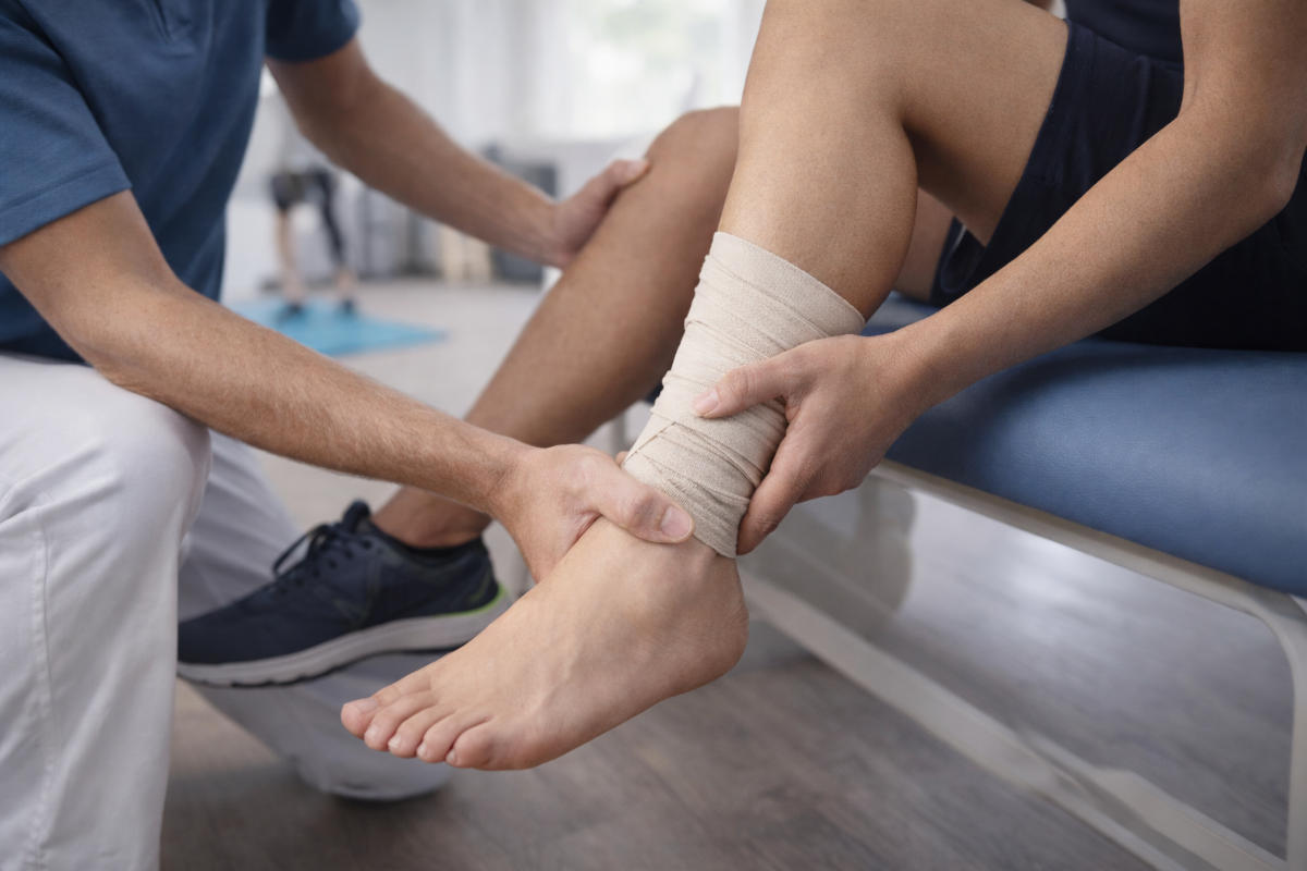 Atención a un esguince de tobillo